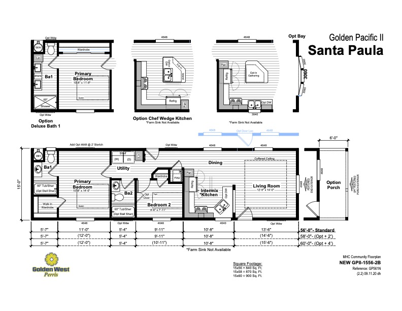 Homes Direct Modular Homes - Model GP15562B - Floorplan