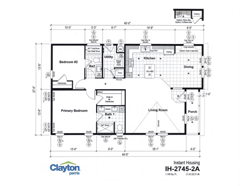 Homes Direct Modular Homes - Model IH2745 - Floorplan