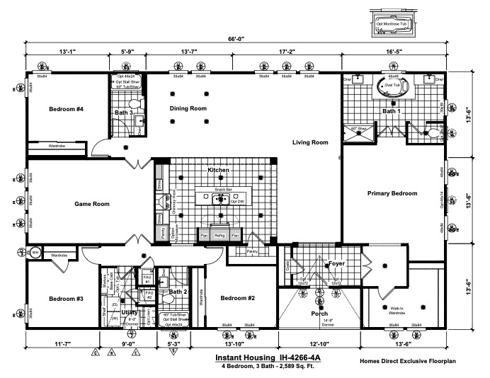 Homes Direct Modular Homes - Model IH4266 - Floorplan