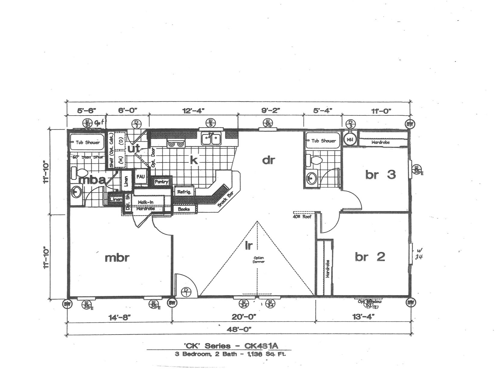 Homes Direct Modular Homes - Model CK481A - Floorplan