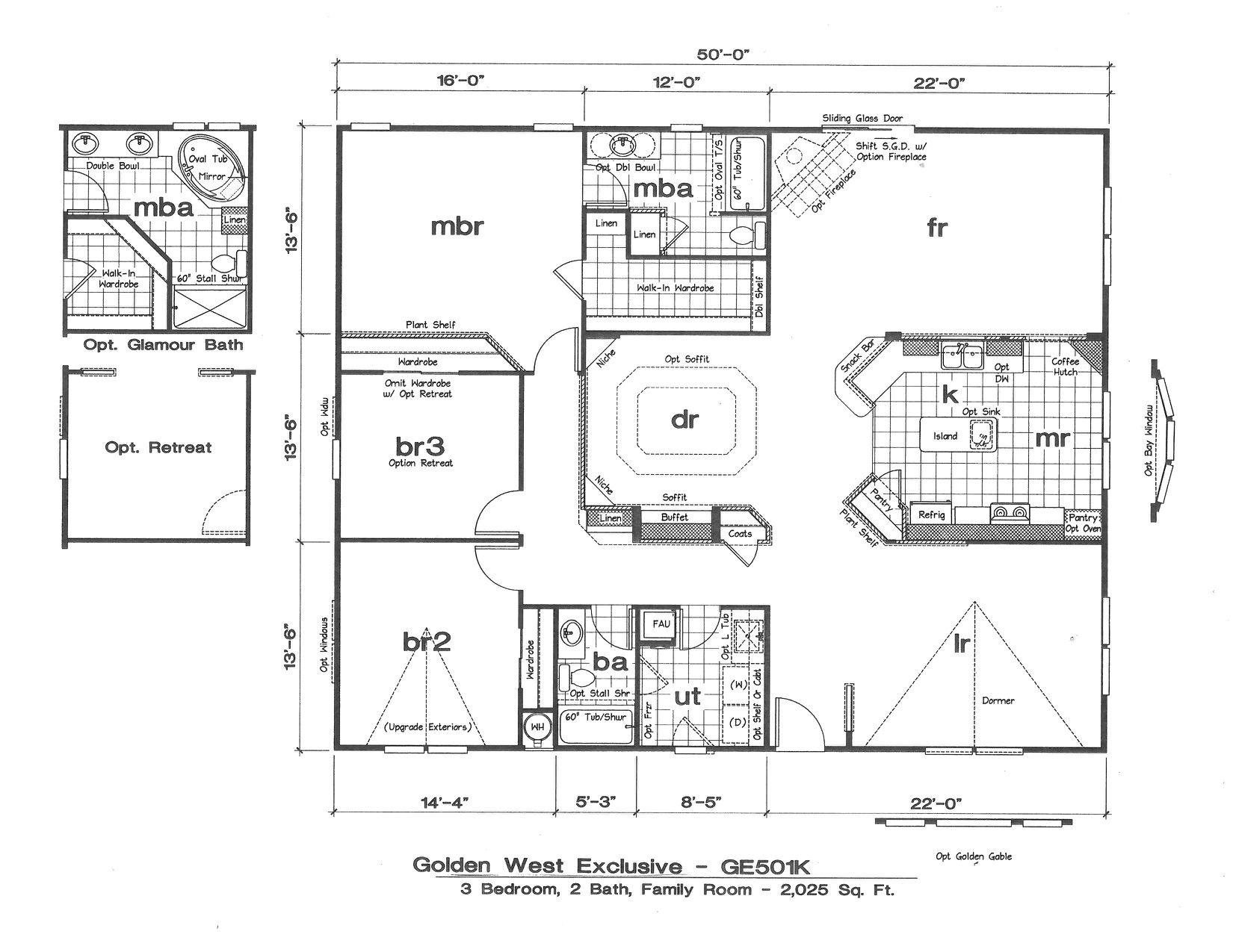 Homes Direct Modular Homes - Model GE501K - Floorplan