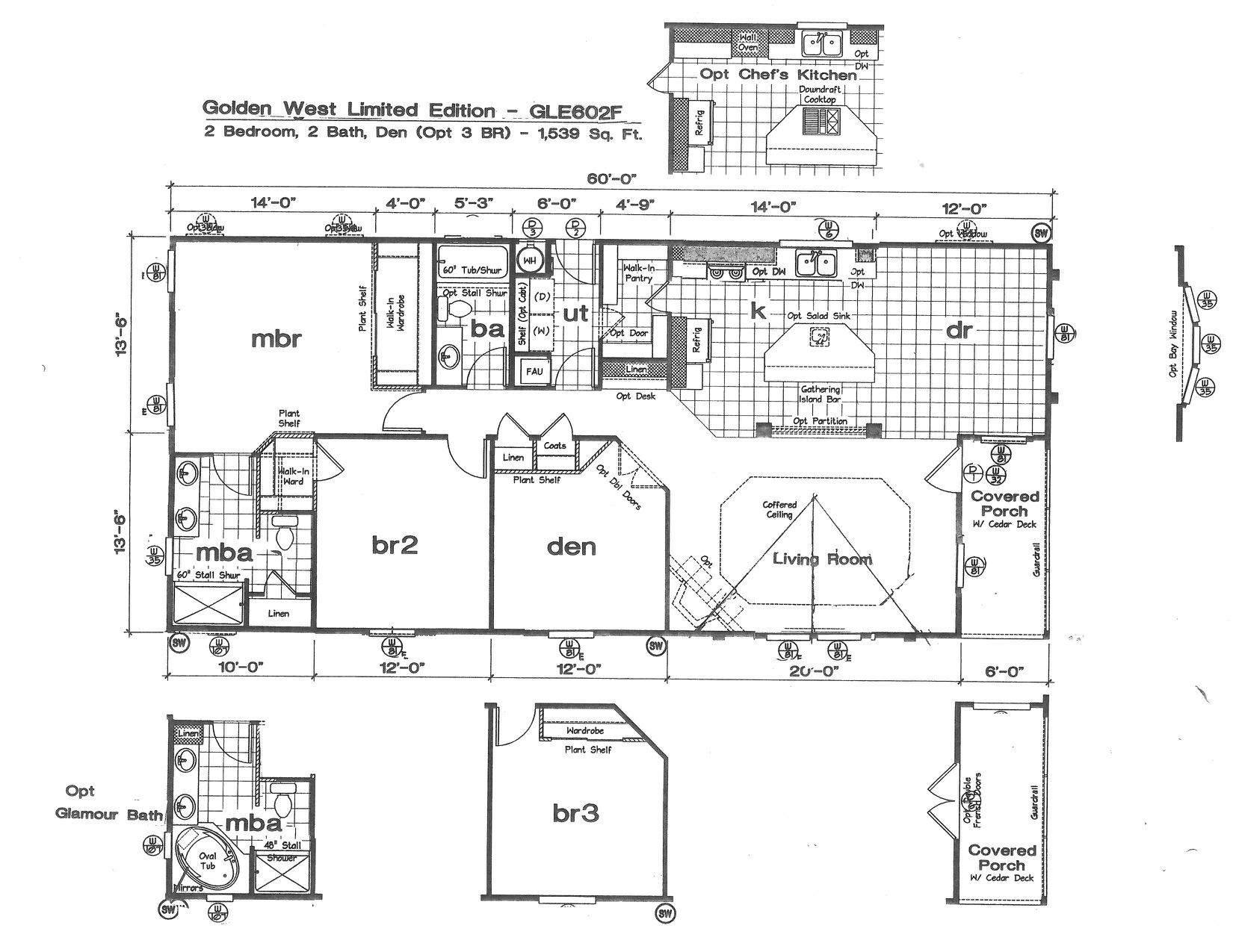 Homes Direct Modular Homes - Model GLE602F - Floorplan