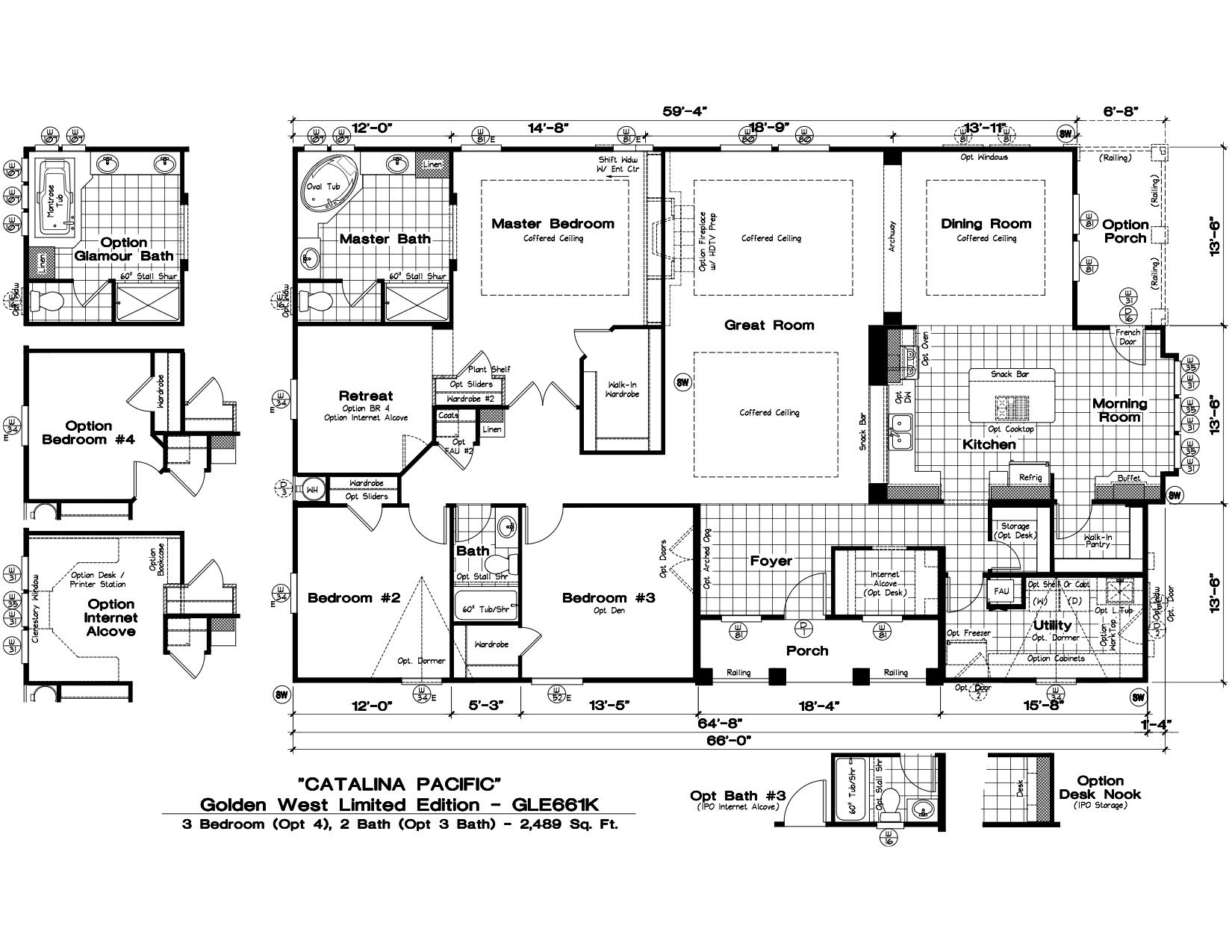 The McKenzie N4PX58A4 manufactured home floor plan or