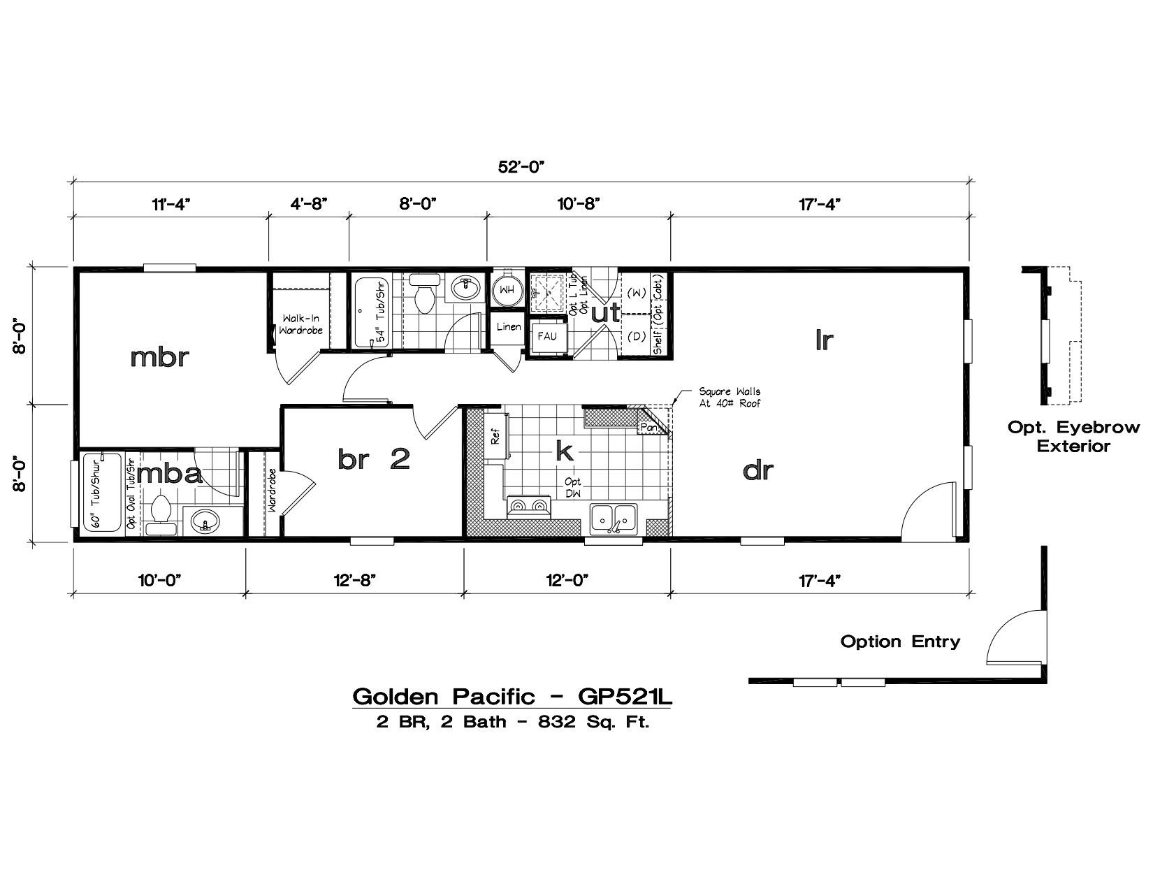 Golden West (Perris, CA) 2 Bedroom Manufactured Home