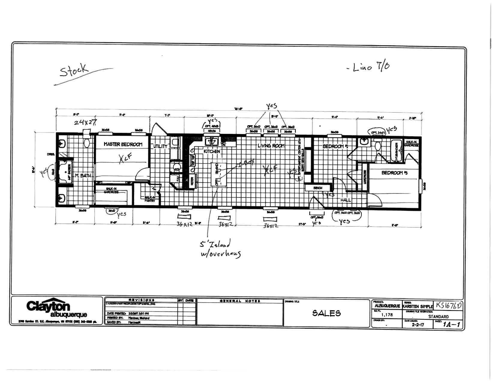 Homes Direct Modular Homes - Model K1676D - Floorplan