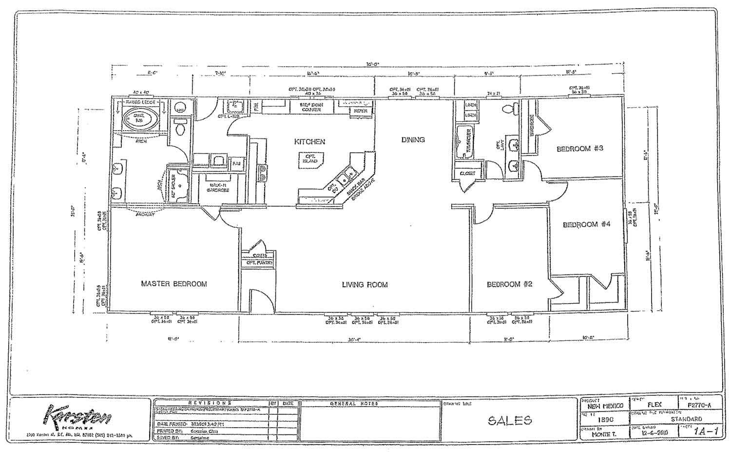 Homes Direct Modular Homes - Model K2770A - Floorplan
