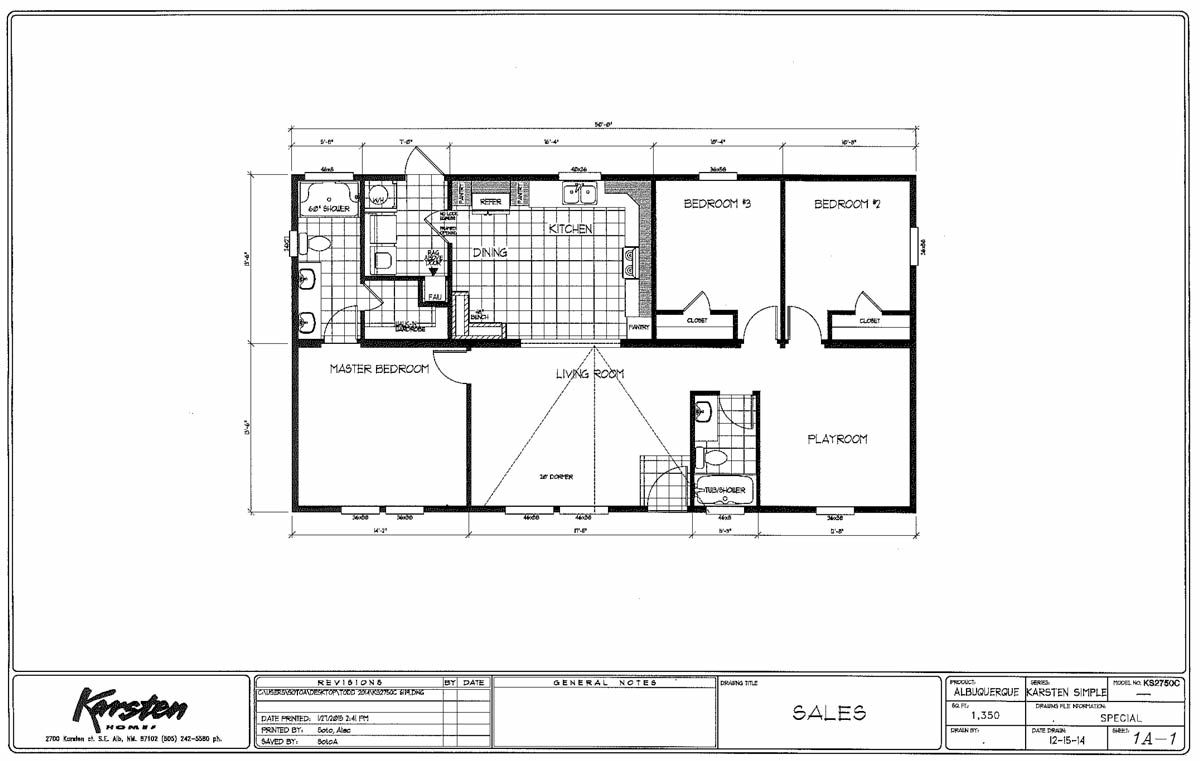 Homes Direct Modular Homes - Model KS2750C - Floorplan