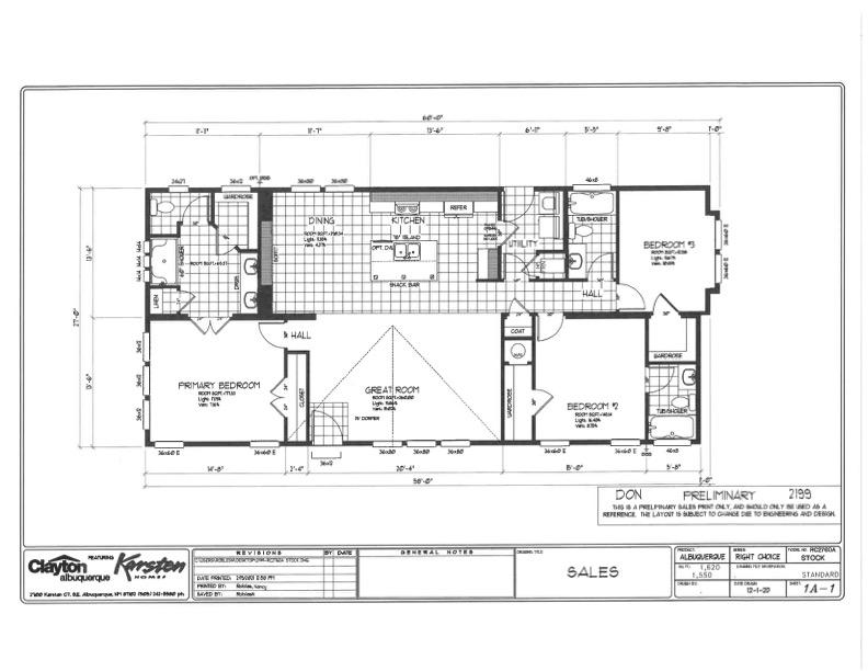 Homes Direct Modular Homes - Model RC2758 - Floorplan