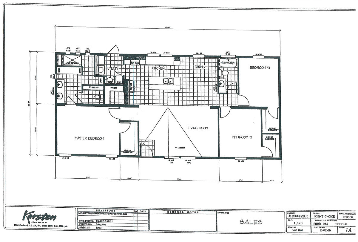 Homes Direct Modular Homes - Model RC2760A - Floorplan