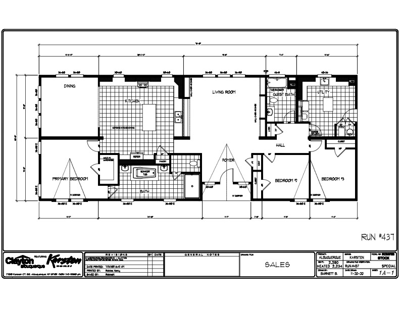Homes Direct Modular Homes - Model RC3076B - Floorplan