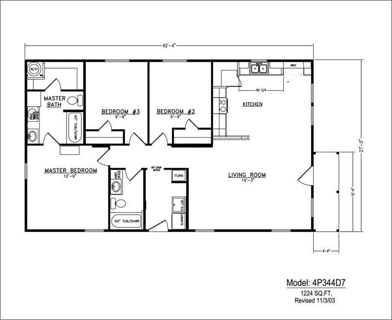 Homes Direct Modular Homes - Model N4P344D7 - Floorplan