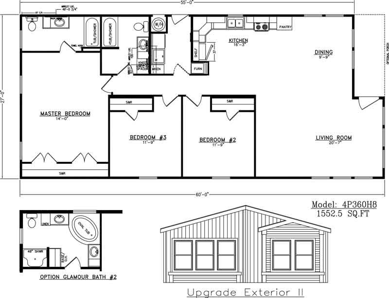 Homes Direct Modular Homes - Model N4P360H8 - Floorplan