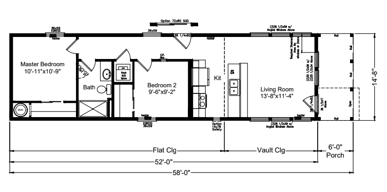 Homes Direct Modular Homes - Model 15522C - Floorplan