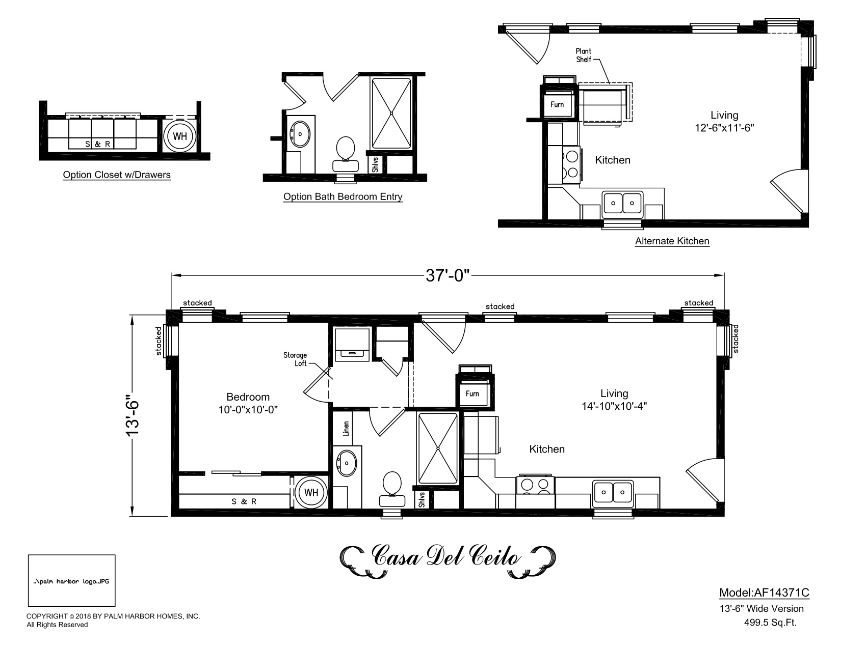 Homes Direct Modular Homes - Model AF14371C - Floorplan