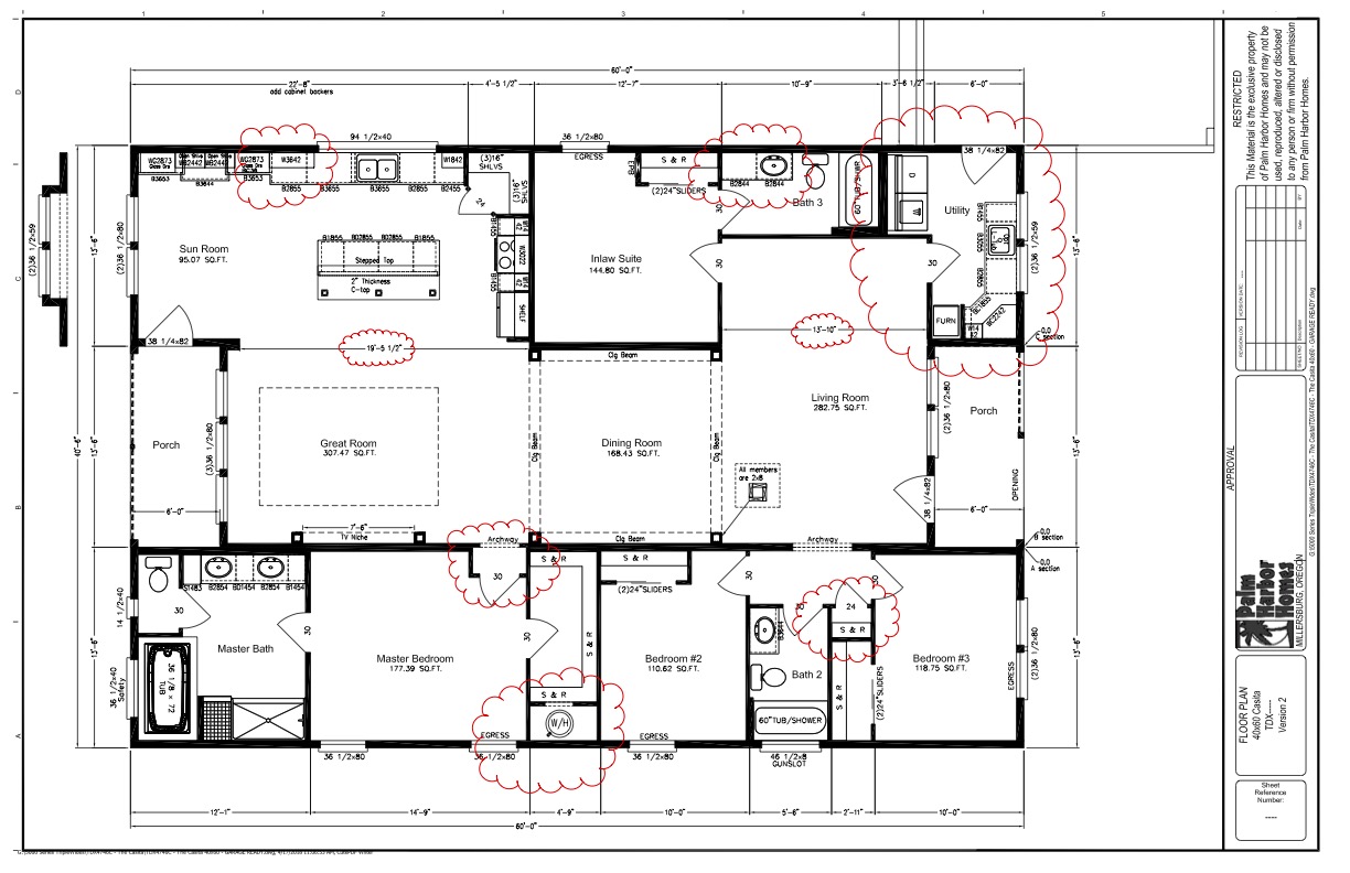 Homes Direct Modular Homes - Model HD4060CAS - Floorplan