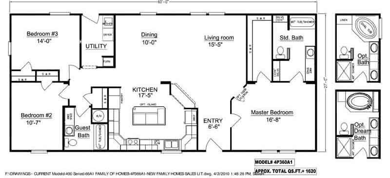 Homes Direct Modular Homes - Model 4P360A1 - Floorplan