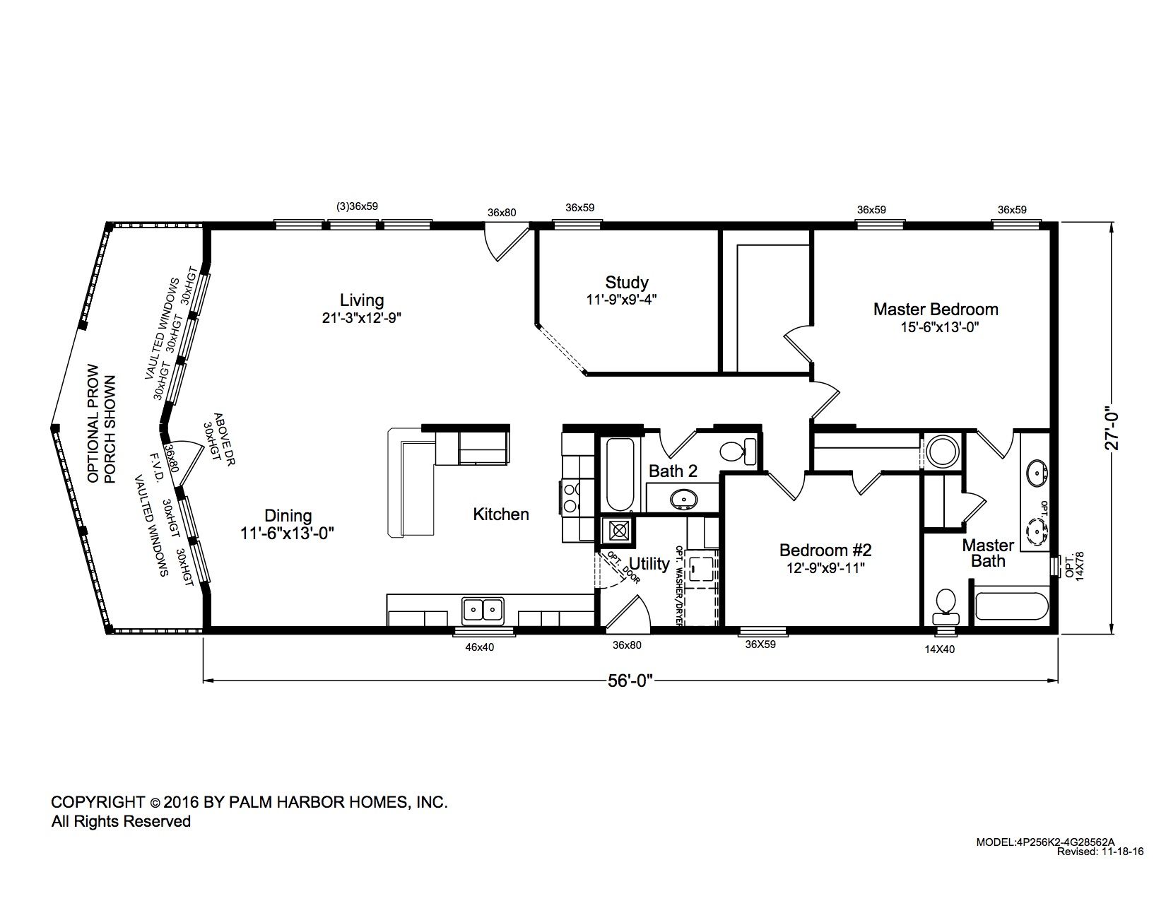 Homes Direct Modular Homes - Model N4P256K2 - Floorplan