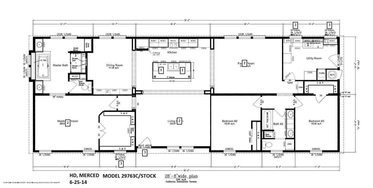 Homes Direct Modular Homes - Model HD29763C - Floorplan