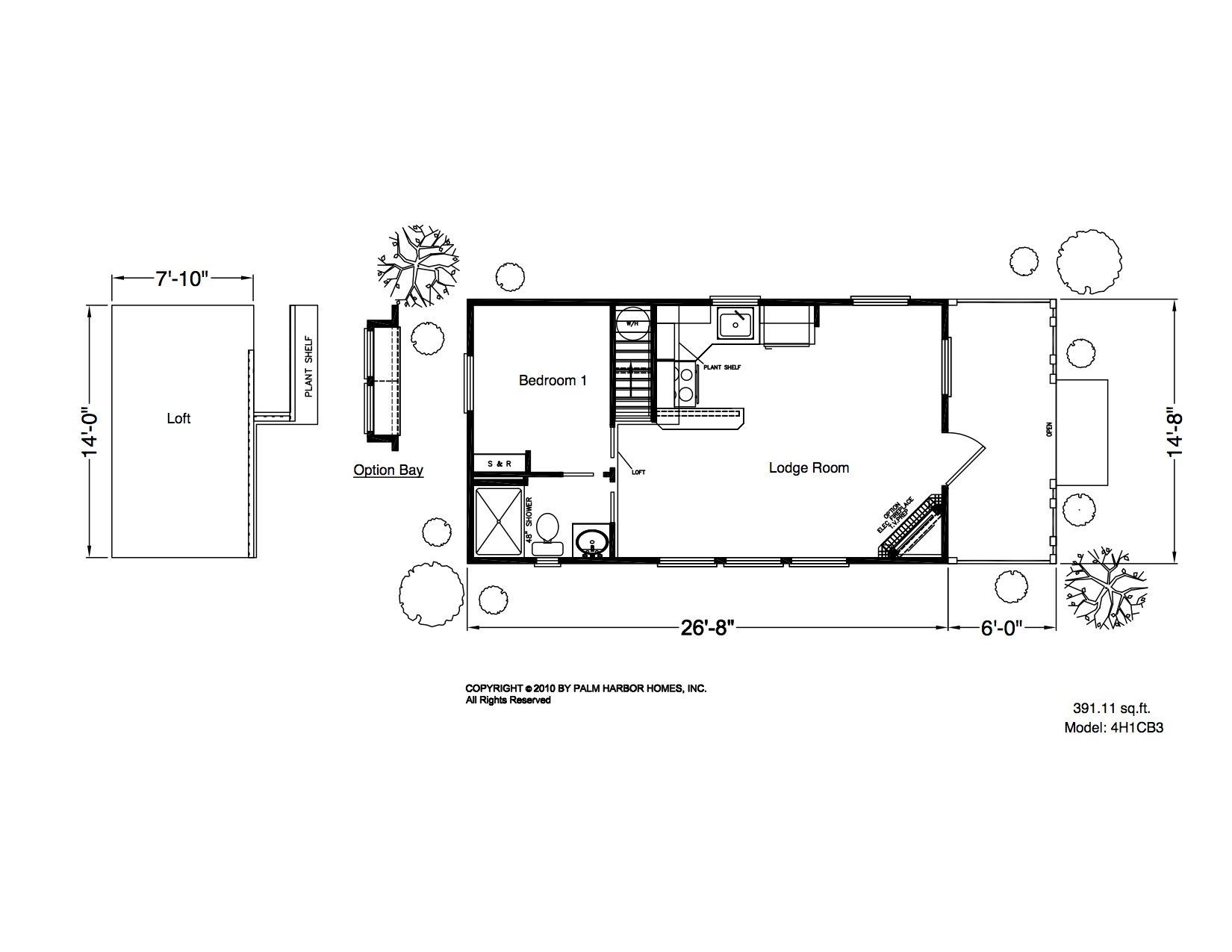 Homes Direct Modular Homes - Model 4H1CB3 - Floorplan
