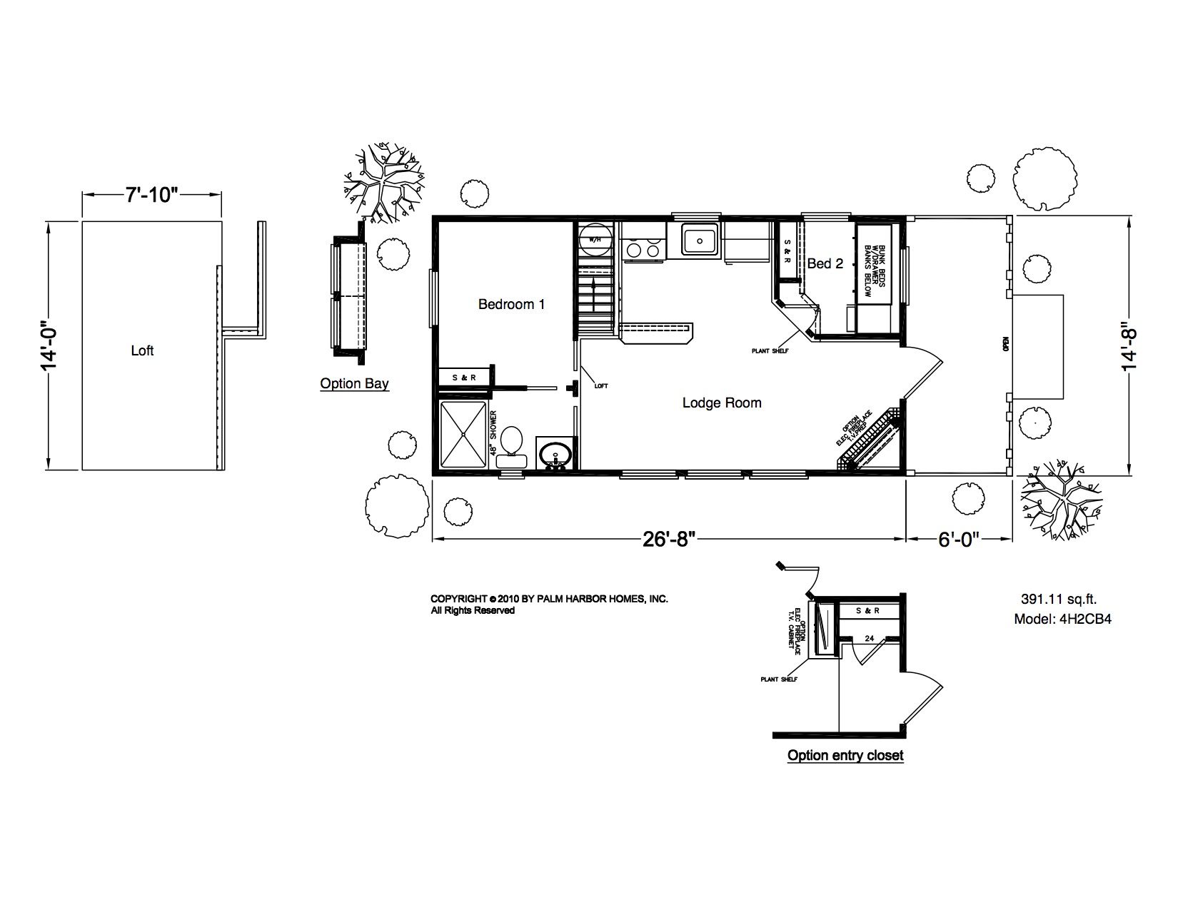 Homes Direct Modular Homes - Model 4H1CB4 - Floorplan
