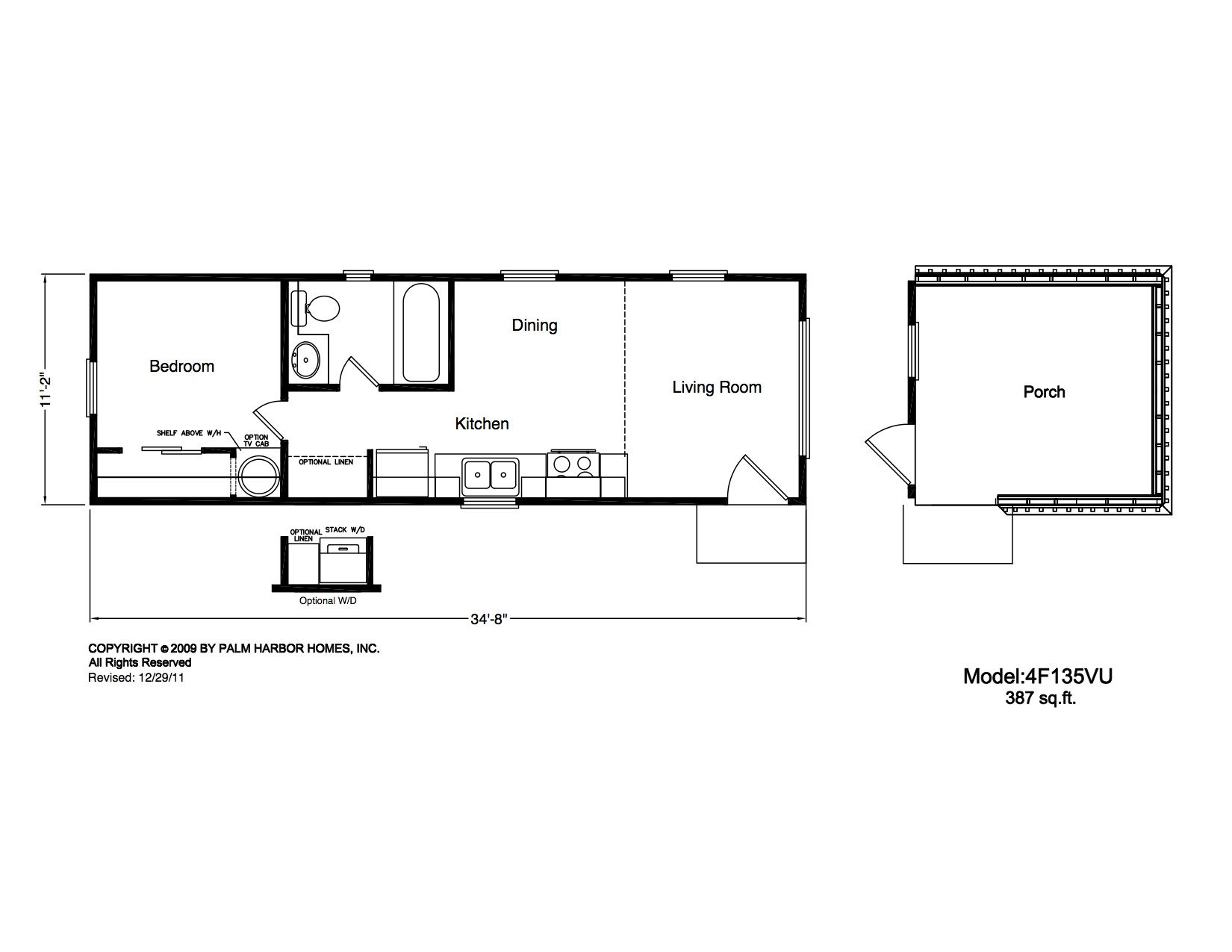 Homes Direct Modular Homes - Model 4F135VU - Floorplan