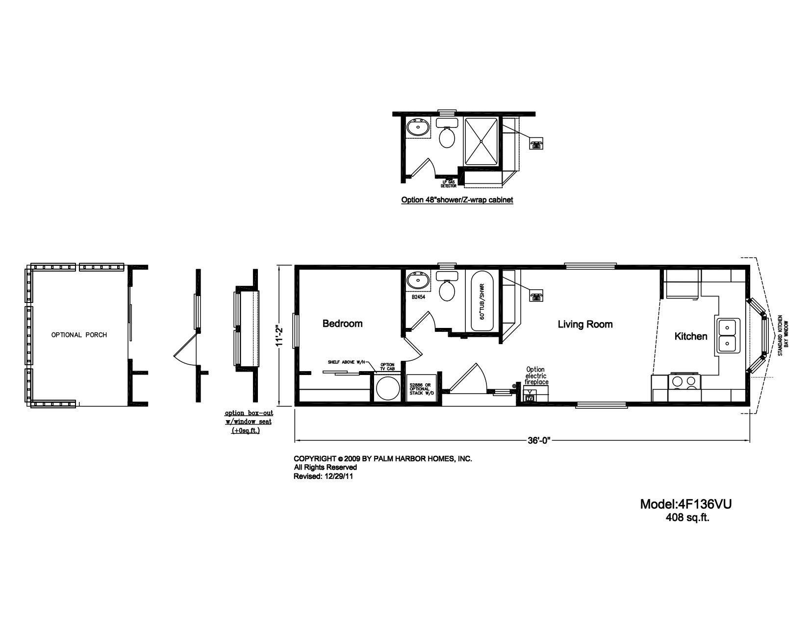 Homes Direct Modular Homes - Model 4F136VU - Floorplan