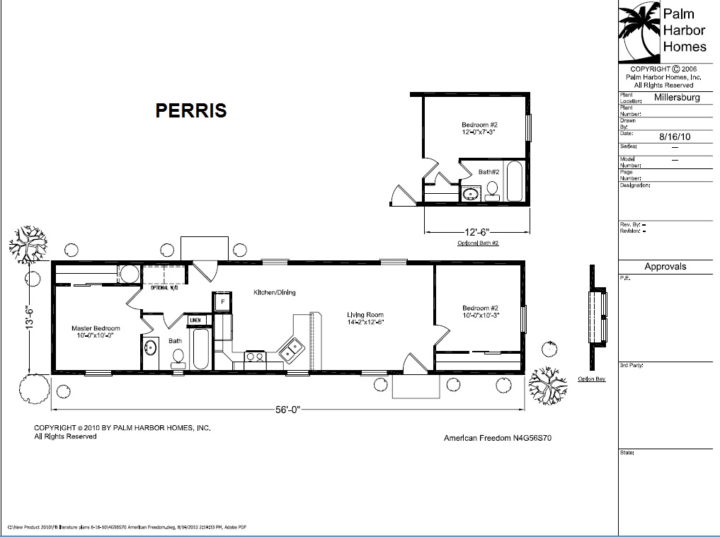 Homes Direct Modular Homes - Model 4P56S70 - Floorplan