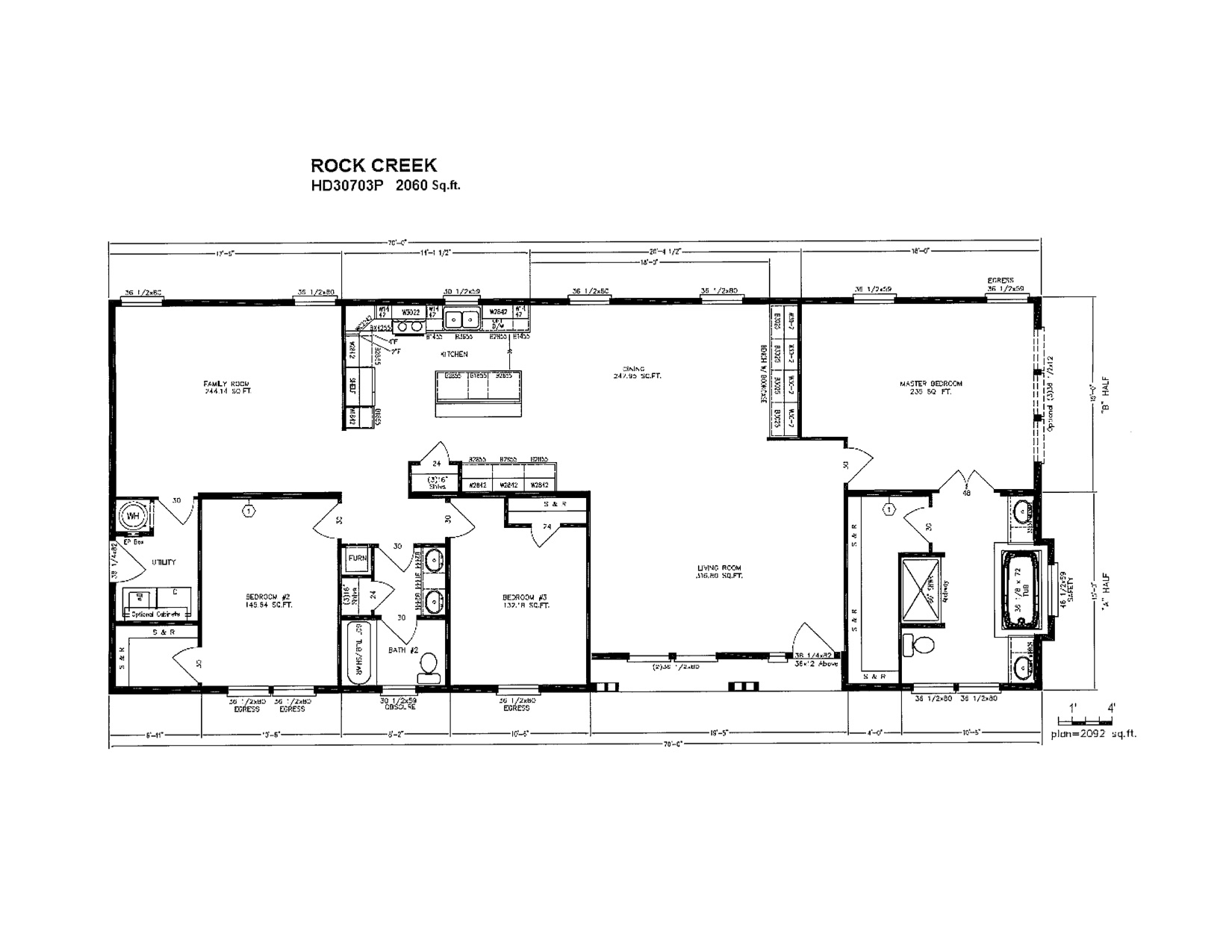 Homes Direct Modular Homes - Model HD3070P - Floorplan
