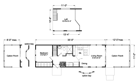 Homes Direct Modular Homes - Model 4F1A134 - Floorplan