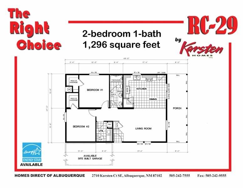 Homes Direct Modular Homes - Model RC29 - Floorplan
