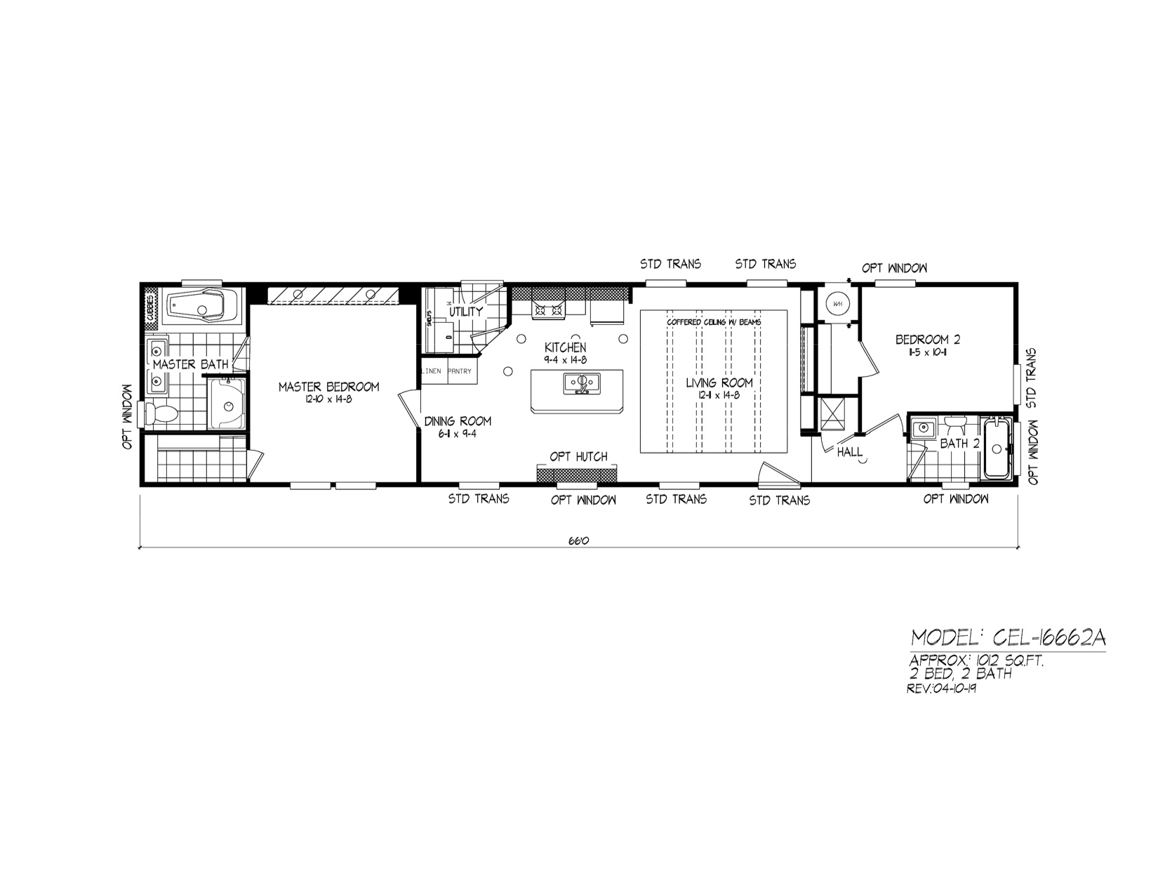 Homes Direct Modular Homes - Model CEL1666 - Floorplan