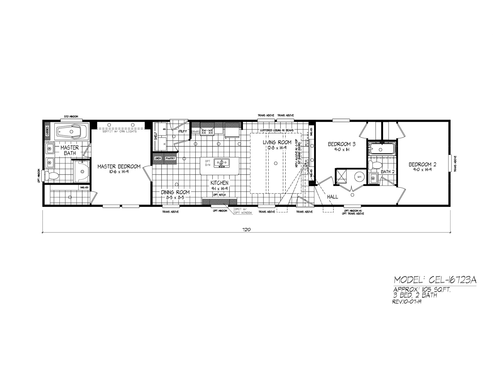 Homes Direct Modular Homes - Model CEL1672 - Floorplan