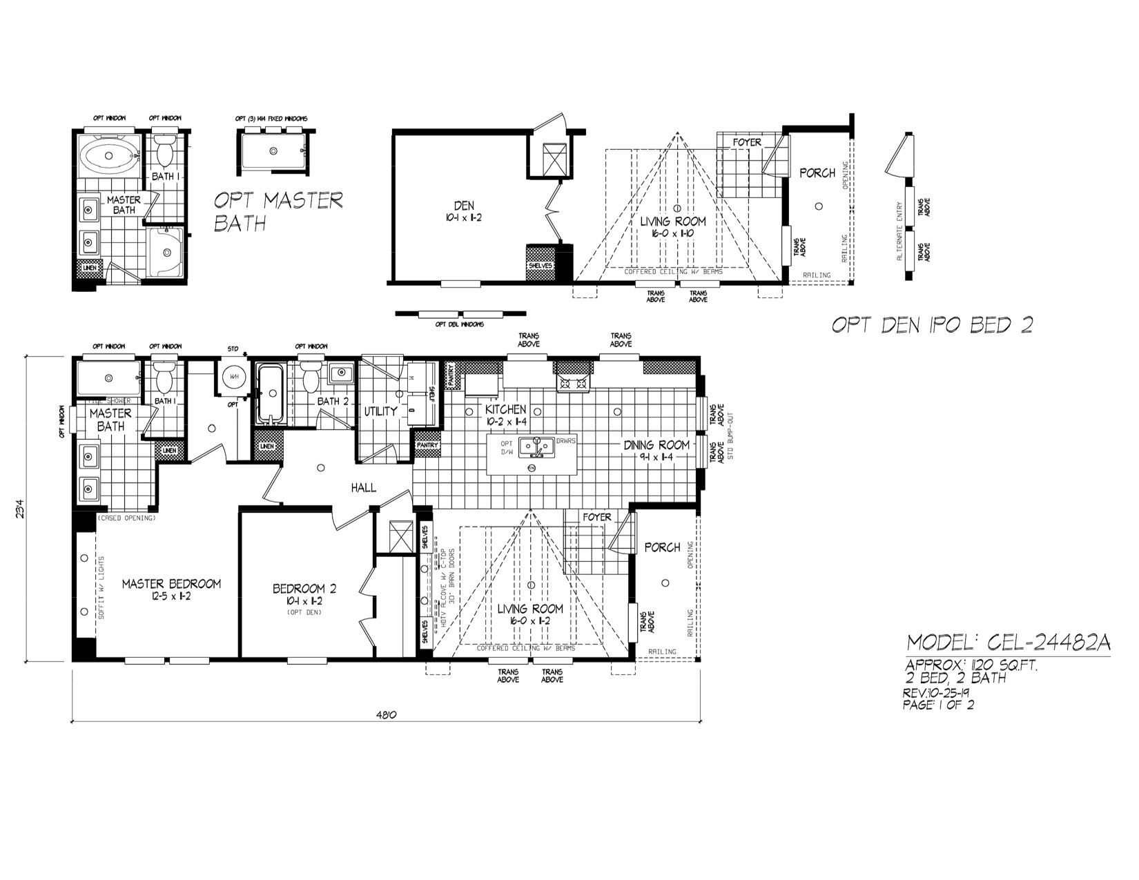 Homes Direct Modular Homes - Model CEL2448 - Floorplan