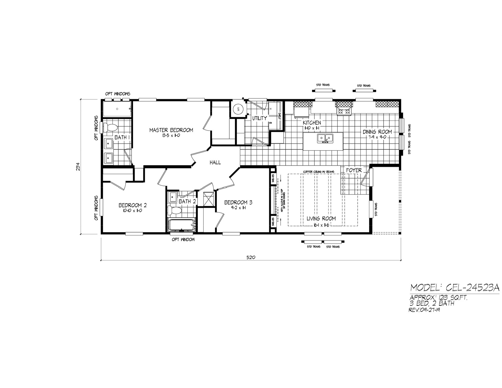 Homes Direct Modular Homes - Model CEL2452 - Floorplan
