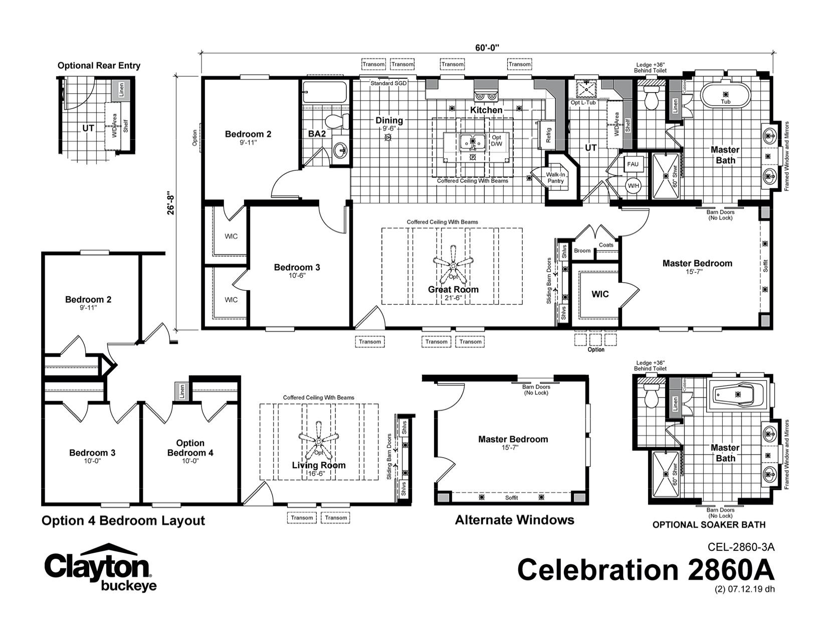 Homes Direct Modular Homes - Model CEL2860 - Floorplan