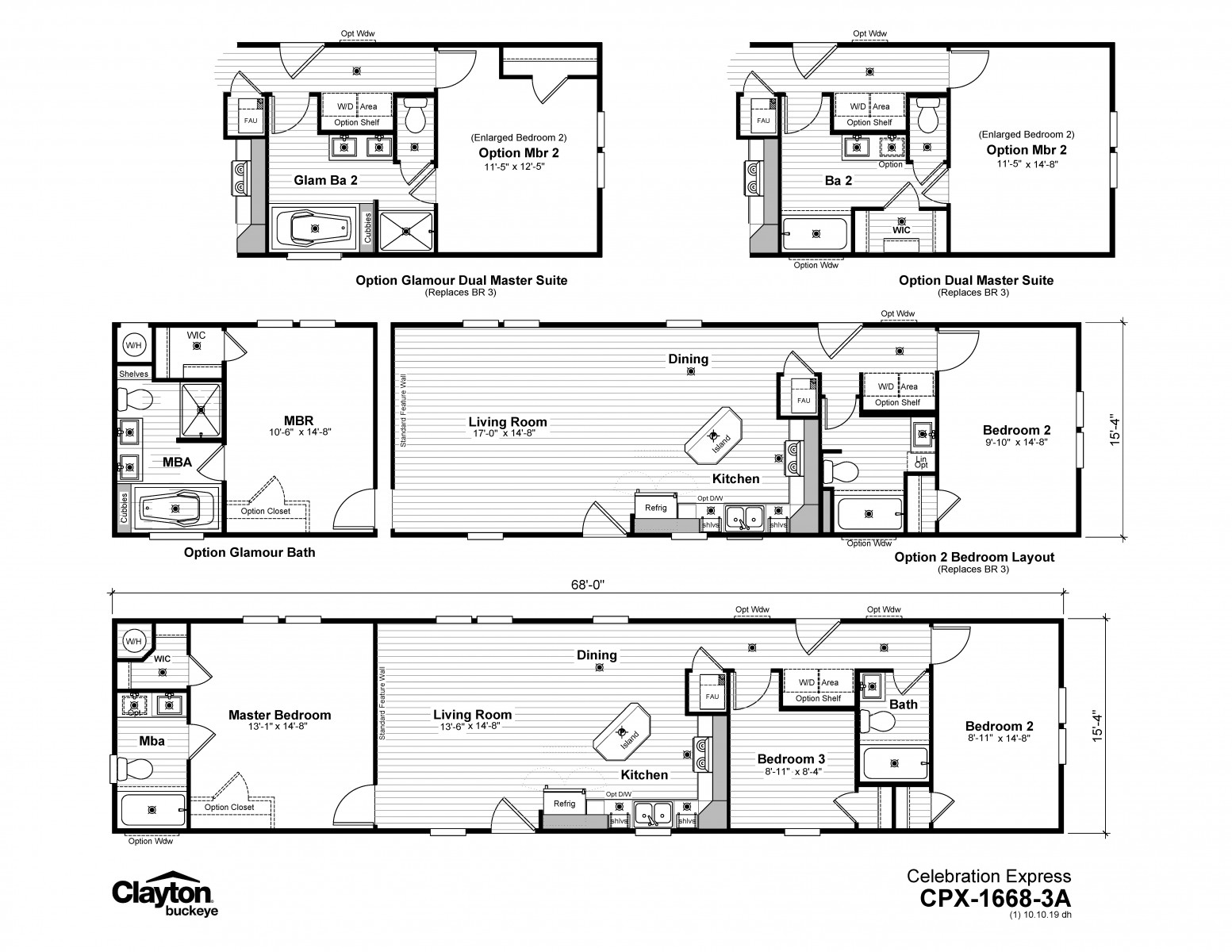 Homes Direct Modular Homes - Model HDX1668 - Floorplan