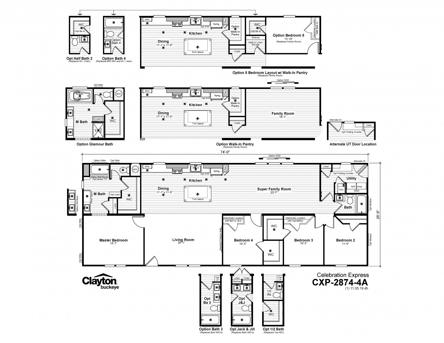 Homes Direct Modular Homes - Model CXP2874 - Floorplan