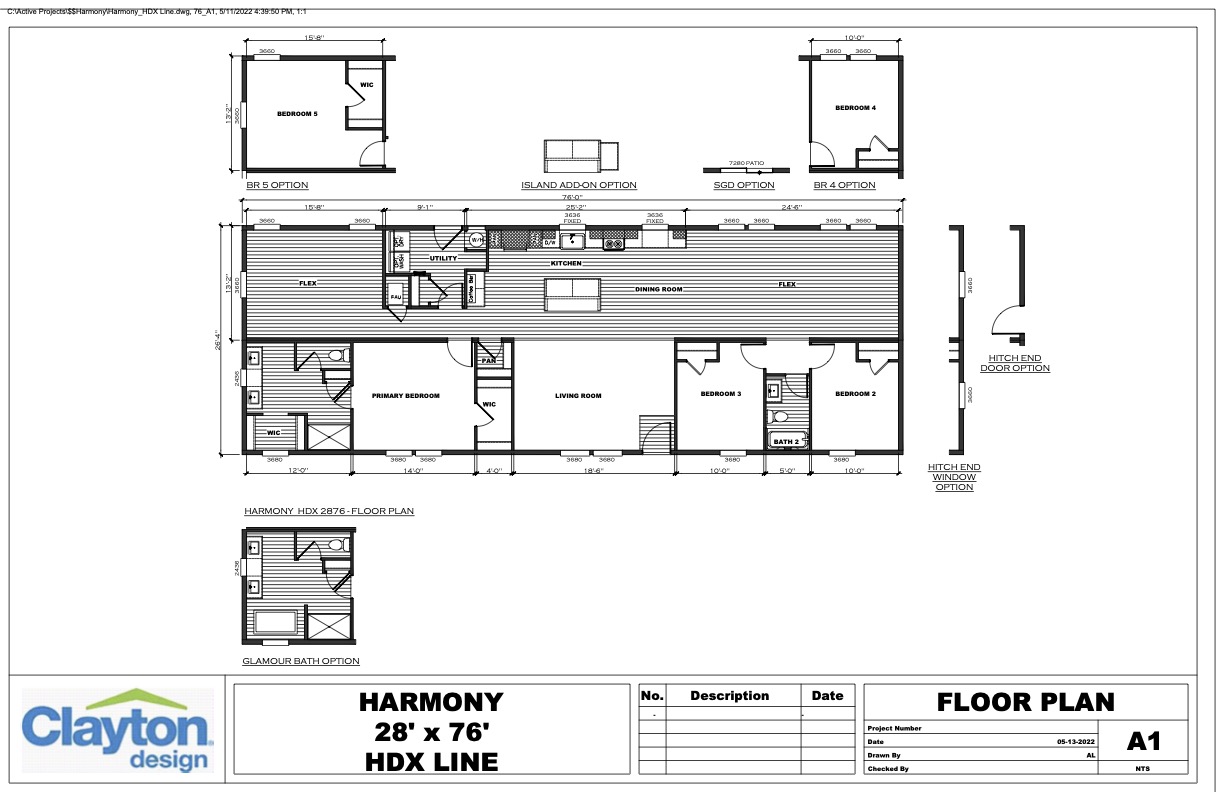 Homes Direct Modular Homes - Model HRM2876A - Floorplan