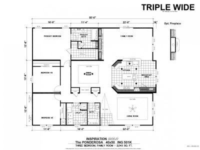 Bedroom Triple Wide Manufactured Homes