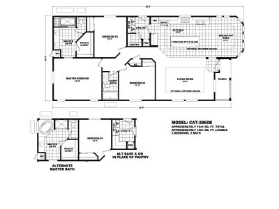 Homes Direct Modular Homes - Model CAT2860B