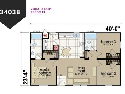 Homes Direct Modular Homes - Model CM3403B