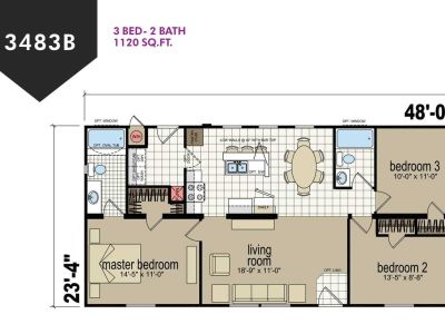 Homes Direct Modular Homes - Model CM3483B