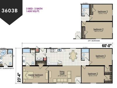 Homes Direct Modular Homes - Model CM3603B