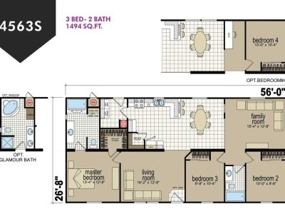 Homes Direct Modular Homes - Model CM4563S