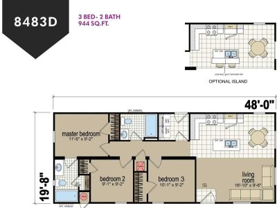 Homes Direct Modular Homes - Model CM8483B