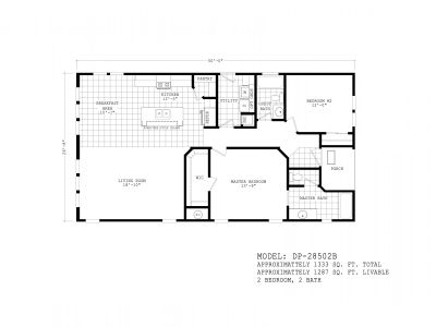 Homes Direct Modular Homes - Model DP28502B