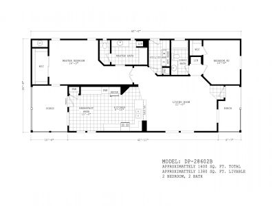 Homes Direct Modular Homes - Model DP28602B