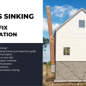 Houses Sinking, How to Fix Sinking Foundation