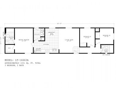 Homes Direct Modular Homes - Model LT16663A