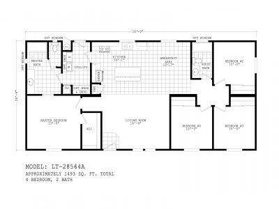 Homes Direct Modular Homes - Model LT28564A